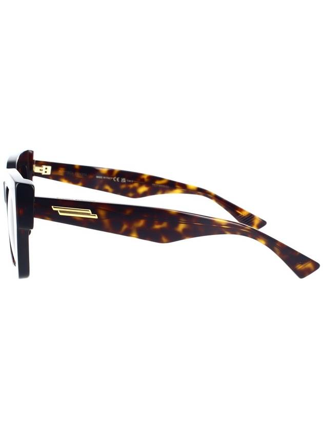 EYEWEAR Tortoiseshell effect oversized sunglasses BV1212S - BOTTEGA VENETA - BALAAN 4