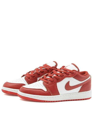 Air 1 SE Low Top Sneakers White Dune Red - JORDAN - BALAAN 1