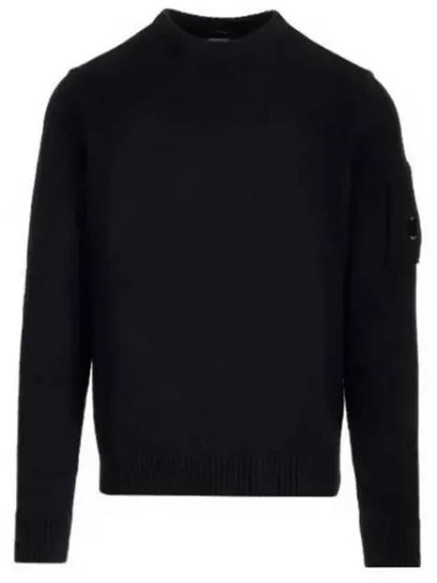 Fleece Knit Top Black - CP COMPANY - BALAAN 1