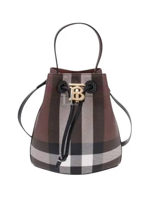 TB Mini Bucket Bag Dark Birch Brown - BURBERRY - BALAAN 2