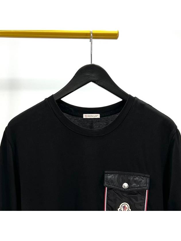 Pocket short sleeve t shirt black M size - MONCLER - BALAAN 4