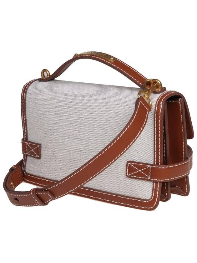 Balmain Handbag In Canvas And Leather - BALMAIN - BALAAN 3