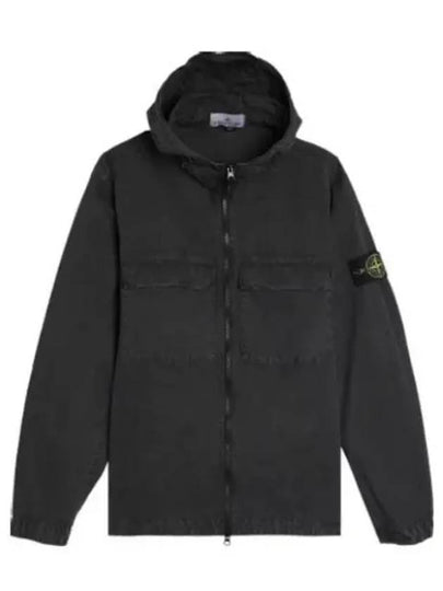 Wappen Old Effect Hooded Jacket Charcoal - STONE ISLAND - BALAAN 2