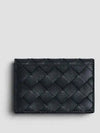 Intrecciato Flap Business Card Wallet Black - BOTTEGA VENETA - BALAAN 4