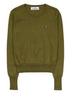 ORB Embroid Logo Knit Top Green - VIVIENNE WESTWOOD - BALAAN 11