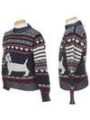 Fair Isle Jacquard Crew Neck Knit Top - THOM BROWNE - BALAAN 3