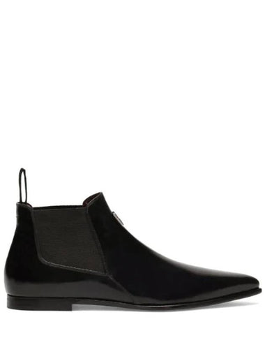 pointed toe leather ankle boots A60439A1203 - DOLCE&GABBANA - BALAAN 1