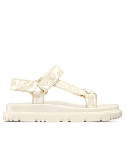 D Wave Gradient Butterfly Metallic Thread Sandals White - DIOR - BALAAN 2