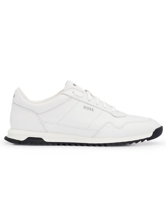 Logo Leather Low Top Sneakers White - HUGO BOSS - BALAAN 1