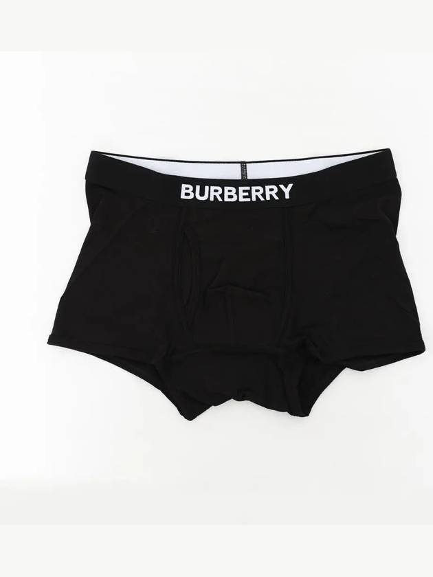 Men's Logo Boxer Stretch Cotton Briefs Black - BURBERRY - BALAAN 4