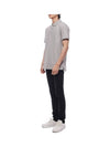 Embroidered Logo Short Sleeve Polo Shirt Grey - BURBERRY - BALAAN 5