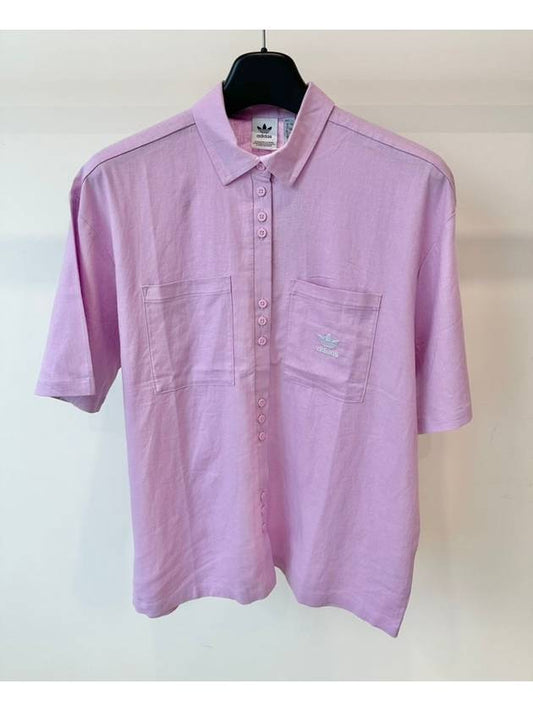 Short Sleeve Shirt HL9048 Purple WOMENS - ADIDAS - BALAAN 1