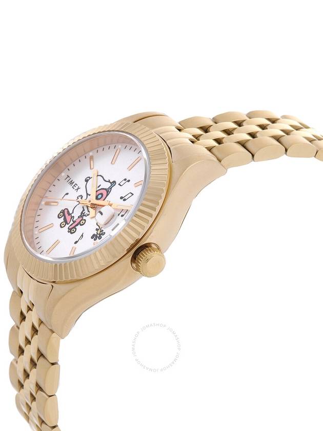 Timex Legacy x Peanuts Roller Skating Quartz Silver Dial Ladies Watch TW2W78700 - TIMEX - BALAAN 2