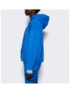 Logo boxing merch hooded sweatshirt blue BMH 50012 - GALLERY DEPT. - BALAAN 4