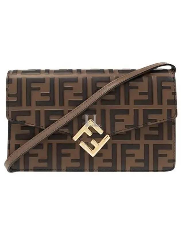 FF Diamond Flap Shoulder Back Brown - FENDI - BALAAN 2