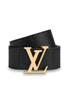 Men's LV Initiales 40MM Reversible Taurillon Leather Belt Black Brown - LOUIS VUITTON - BALAAN 1