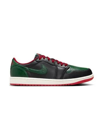 1 Retro Low OG Low Top Sneakers Black Gorge Green - JORDAN - BALAAN 2