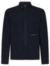 Broken Linen Cotton Long Sleeve Shirt Black - CP COMPANY - BALAAN 2