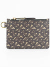 Monogram Print Coin Purse Brown - BURBERRY - BALAAN.