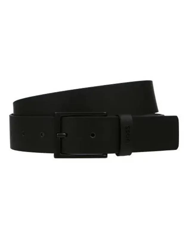 Timon black buckle cowhide belt 50486757 002 - BOSS - BALAAN 1