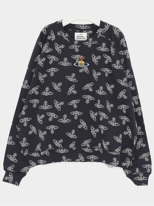 ORB With Logo All over Sweatshirt Men s 3I010004 J0079 K303 - VIVIENNE WESTWOOD - BALAAN 2