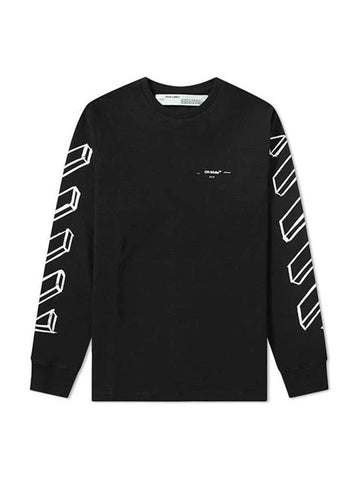 Marker Arrow Long Sleeve T-Shirt Black - OFF WHITE - BALAAN 1