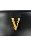 Mini Leather Clutch Bag Black - VERSACE - BALAAN 6