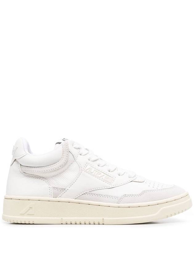 open suede mid mid low top sneakers white - AUTRY - BALAAN 2