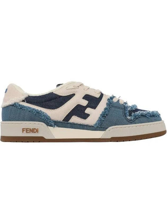 Match Low Top Sneakers Blue - FENDI - BALAAN 1