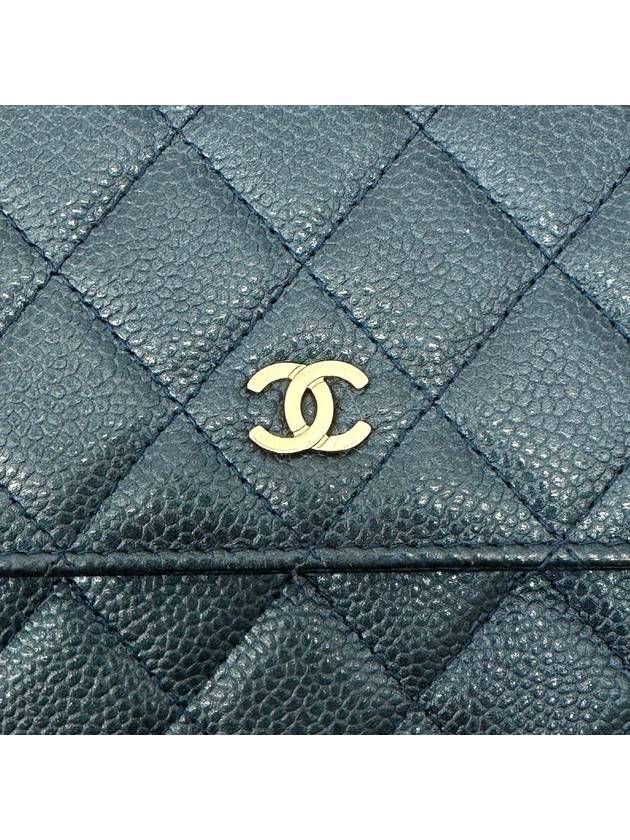 Gold caviar square woc mini bag cross - CHANEL - BALAAN 6