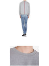 Thom Browne white threeline hem cut crew neck sweatshirt MJT085A 03377 055 - BURBERRY - BALAAN 3