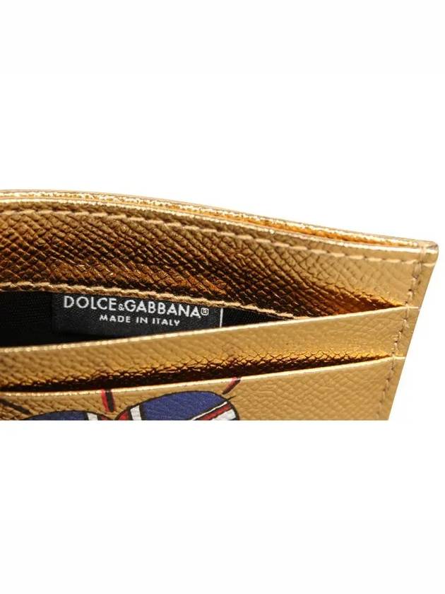 DG Love London Card Wallet Gold - DOLCE&GABBANA - BALAAN 5