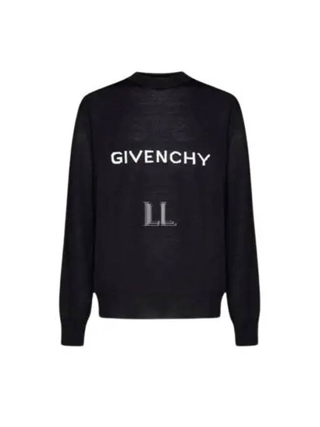 Archetype Crew Neck Wool Knit Top Black - GIVENCHY - BALAAN 2