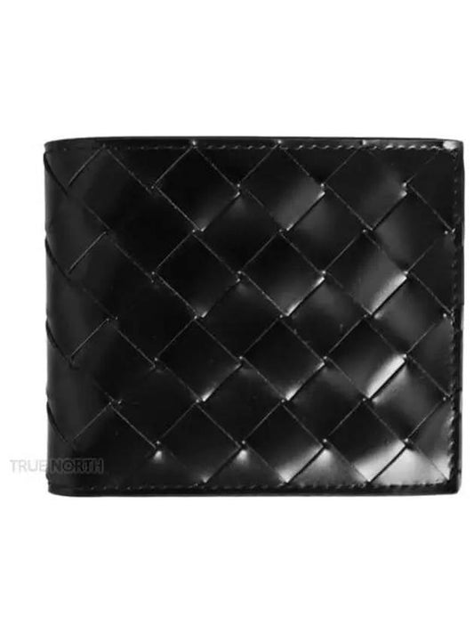 Intrecciato Half Wallet Black - BOTTEGA VENETA - BALAAN 2