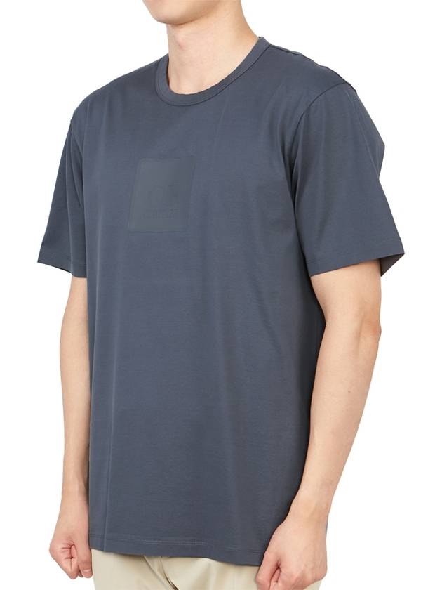 Men's Metropolis Pocket Jersey Short Sleeve T-Shirt Ombre Blue - CP COMPANY - BALAAN 3