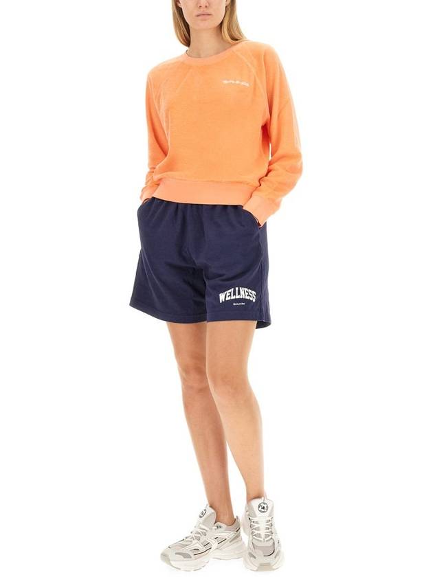 NY Tennis Club Terry Cotton Sweatshirt Orange - SPORTY & RICH - BALAAN 3