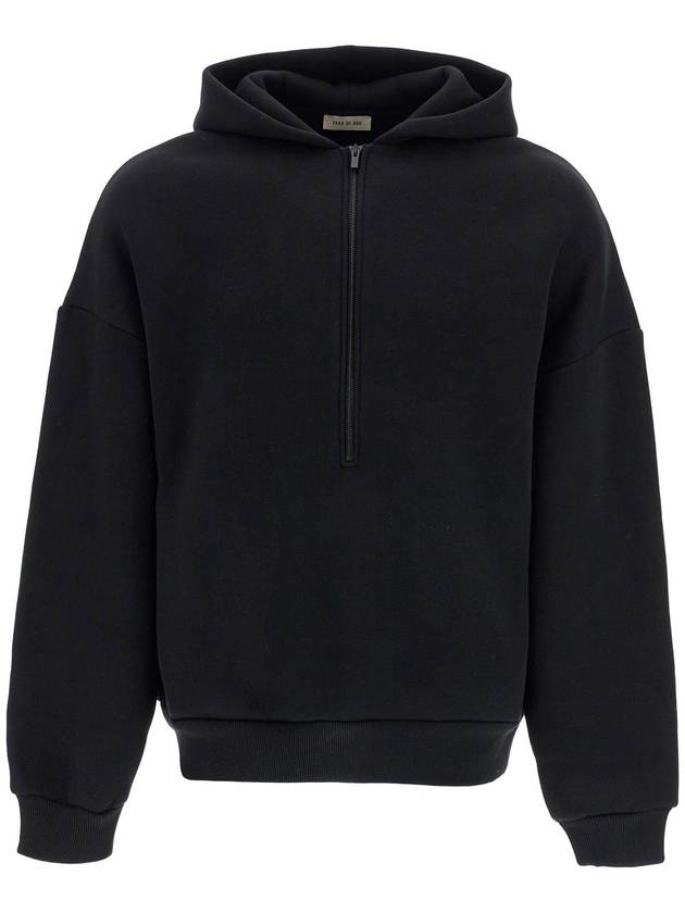 Fleece Half Zip Hoodie Black - FEAR OF GOD - BALAAN 2