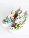 Graffiti print platform sneakers 8 5 275 - GUCCI - BALAAN 1