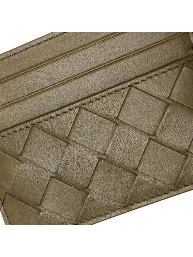 Intrecciato Leather Card Wallet Mud - BOTTEGA VENETA - BALAAN 6