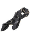 100 SILK BLACK 24 FAUBOURG 90 SCARF - HERMES - BALAAN 3