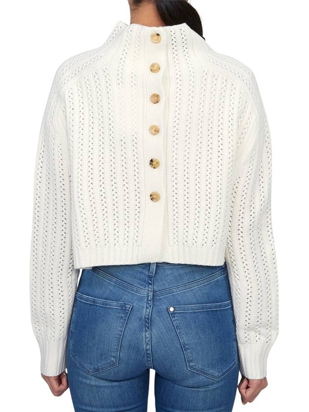 Hodeida Crop Knit Top White - MAX MARA - BALAAN 5