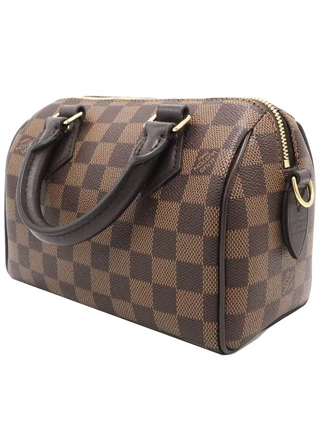 Women s Louis Vuitton N40489 Damier Eben Canvas Speedy Bandouli re 20 2WAY gt bag Gangbuk used luxury goods - LOUIS VUITTON - BALAAN 4