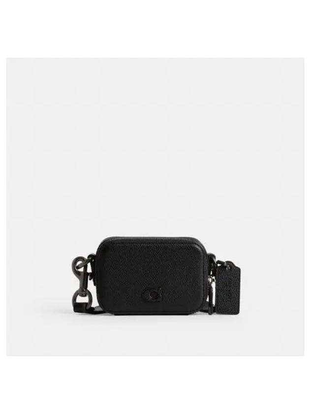 Logo Leather Pouch Bag Black - COACH - BALAAN 2