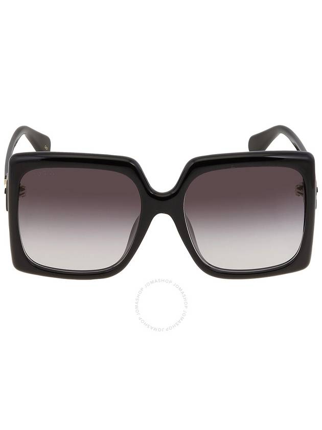 Gucci Grey Gradient Square Ladies Sunglasses GG0876SA 001 59 - GUCCI - BALAAN 1