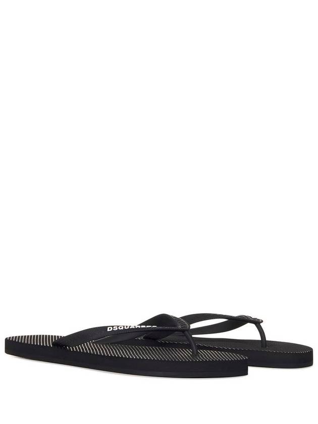 Logo Flip Flop Black - DSQUARED2 - BALAAN 3