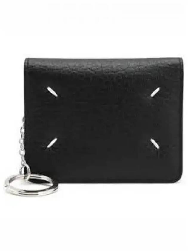 4 Stitch Keyring Card Wallet Black - MAISON MARGIELA - BALAAN 2