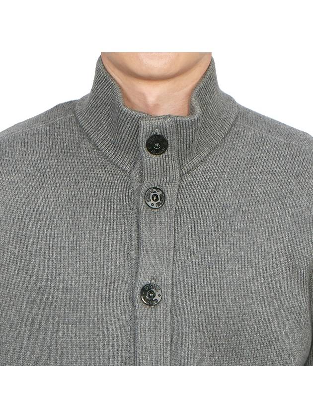 Winter Cotton Cardigan Grey - STONE ISLAND - BALAAN 7