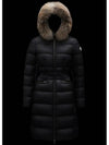 Boedic Logo Patch Fox Fur Down Long Padding Black - MONCLER - BALAAN 2