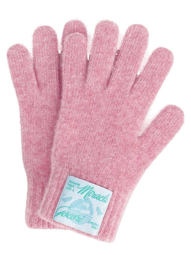 Women's Short Knit Gloves Pink - GOCORI - BALAAN 1