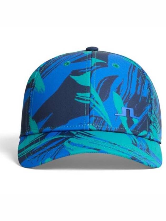 Men's Golf Jim Print Ball Cap Green Blue - J.LINDEBERG - BALAAN 2